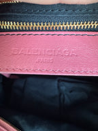 Balenciaga — Classic City Bag Rose / Pleine Fleur Aniline · Gold-Tone Hardware · with Mirror & Strap