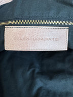 Balenciaga — Classic Work Bag Dusty Rose / Antique Rose · Aged Brass Giant Studs · Serial 173080 5741
