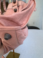 Balenciaga — Classic Work Bag Dusty Rose / Antique Rose · Aged Brass Giant Studs · Serial 173080 5741