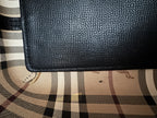 Burberry — Large Shopper Tote Black · Calf Split Leather · Nova Check Lining · Made in Italy