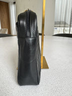 Céline — Vintage Square-Quilted Chain Shoulder Bag Noir · Lambskin · Paris