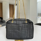 Céline — Vintage Square-Quilted Chain Shoulder Bag Noir · Lambskin · Paris