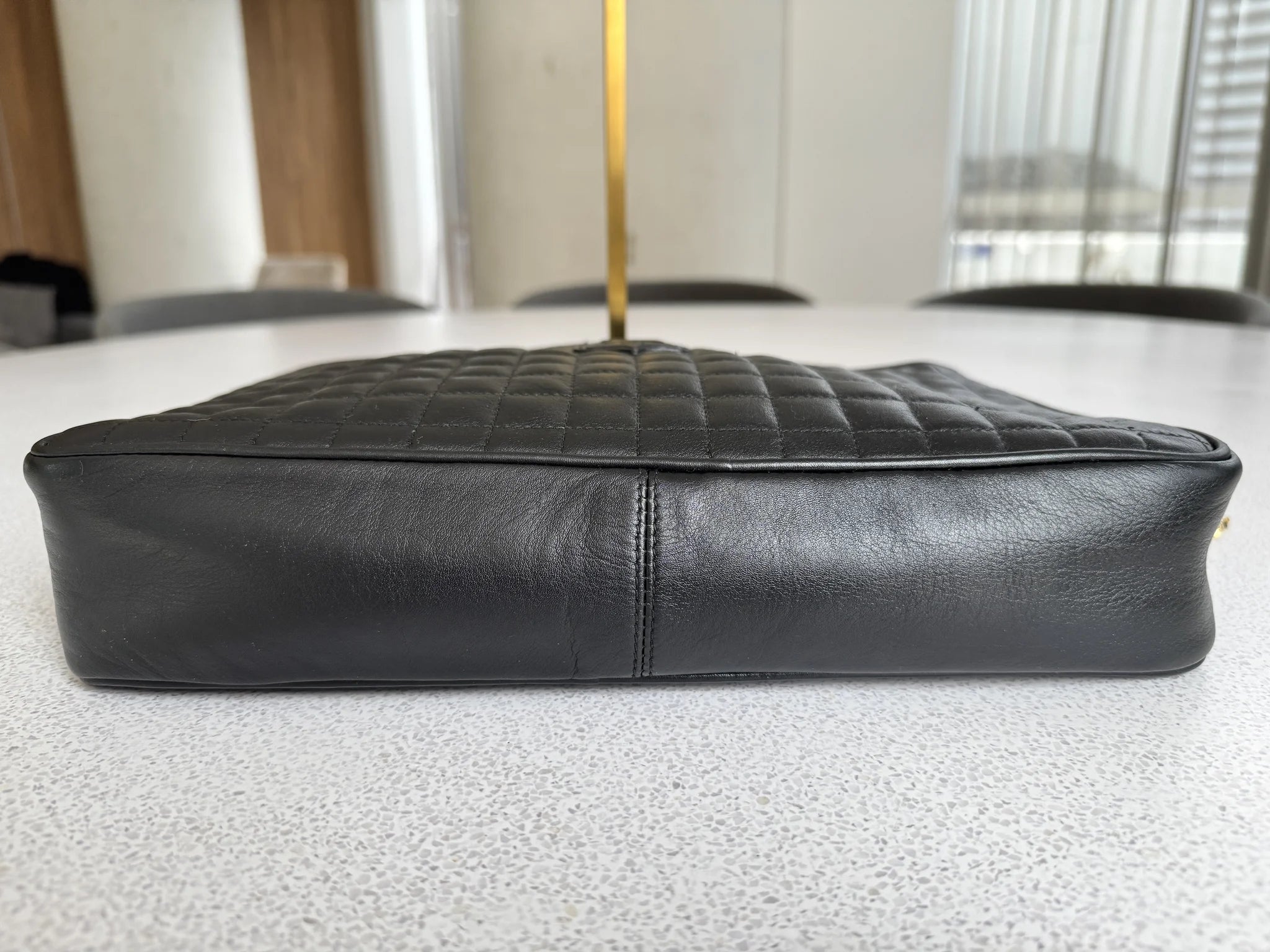 Céline — Vintage Square-Quilted Chain Shoulder Bag Noir · Lambskin · Paris