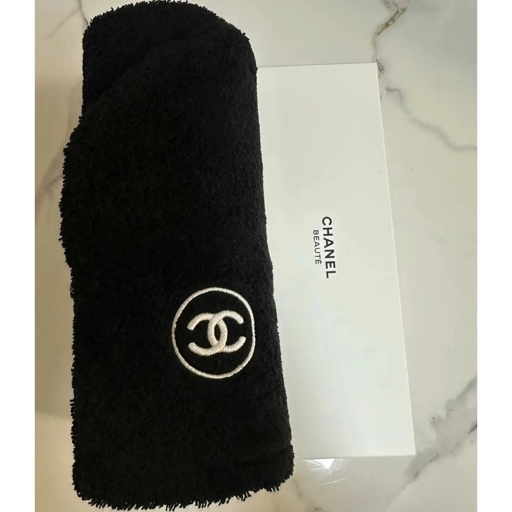 Chanel Beauté Quick-Drying Hair Turban - Limited Edition · 100% Cotton · White or Black