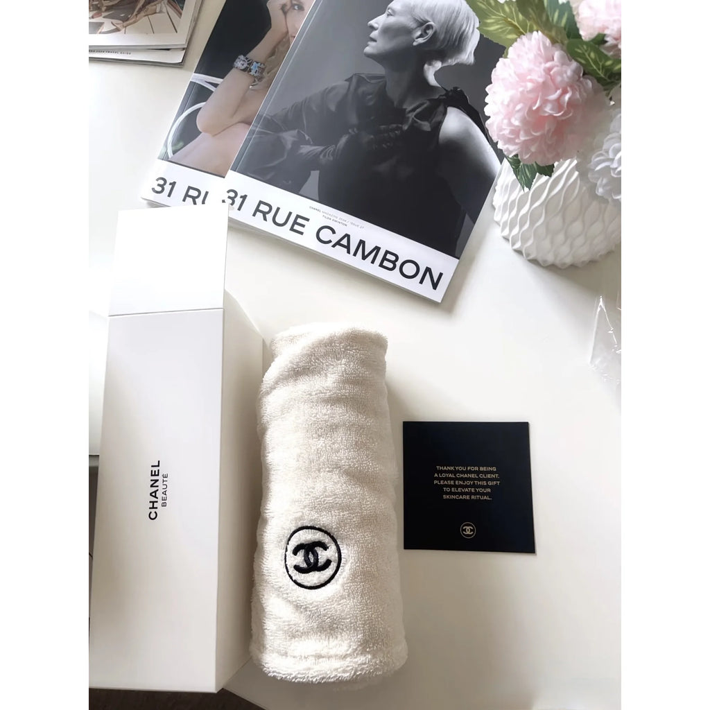 Chanel Beauté Quick-Drying Hair Turban - Limited Edition · 100% Cotton · White or Black