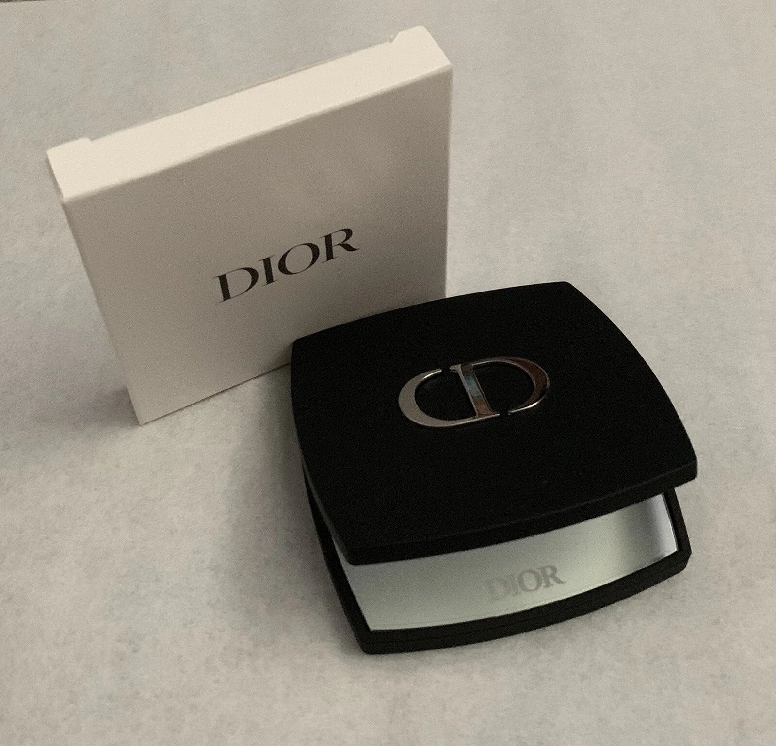 Dior — Black Mirror Compact Black · Matte black · Silver CD Hardware