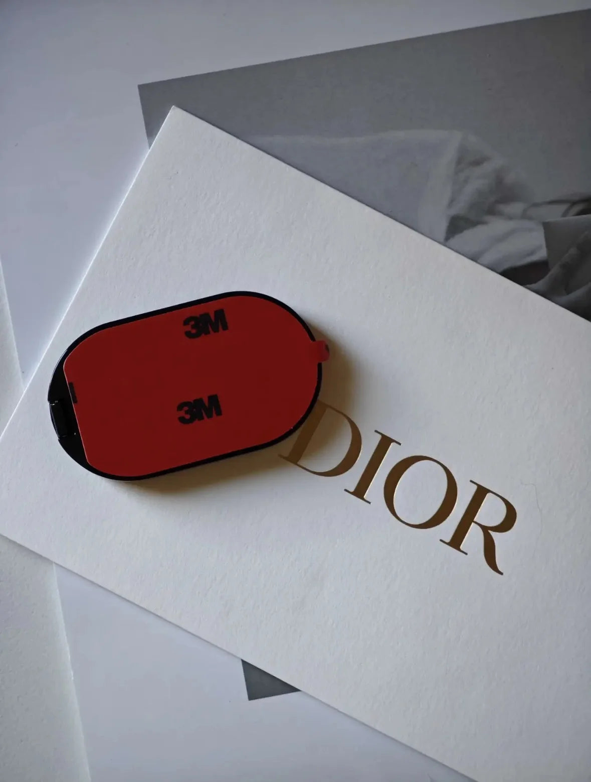 Dior — Double Mirror Black Lacquer · Silver CD Hardware · Brand New with Box