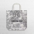 Authentic Christian Dior Toile de Jouy Canvas Tote