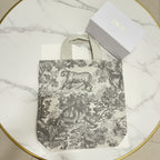 Authentic Christian Dior Toile de Jouy Canvas Tote