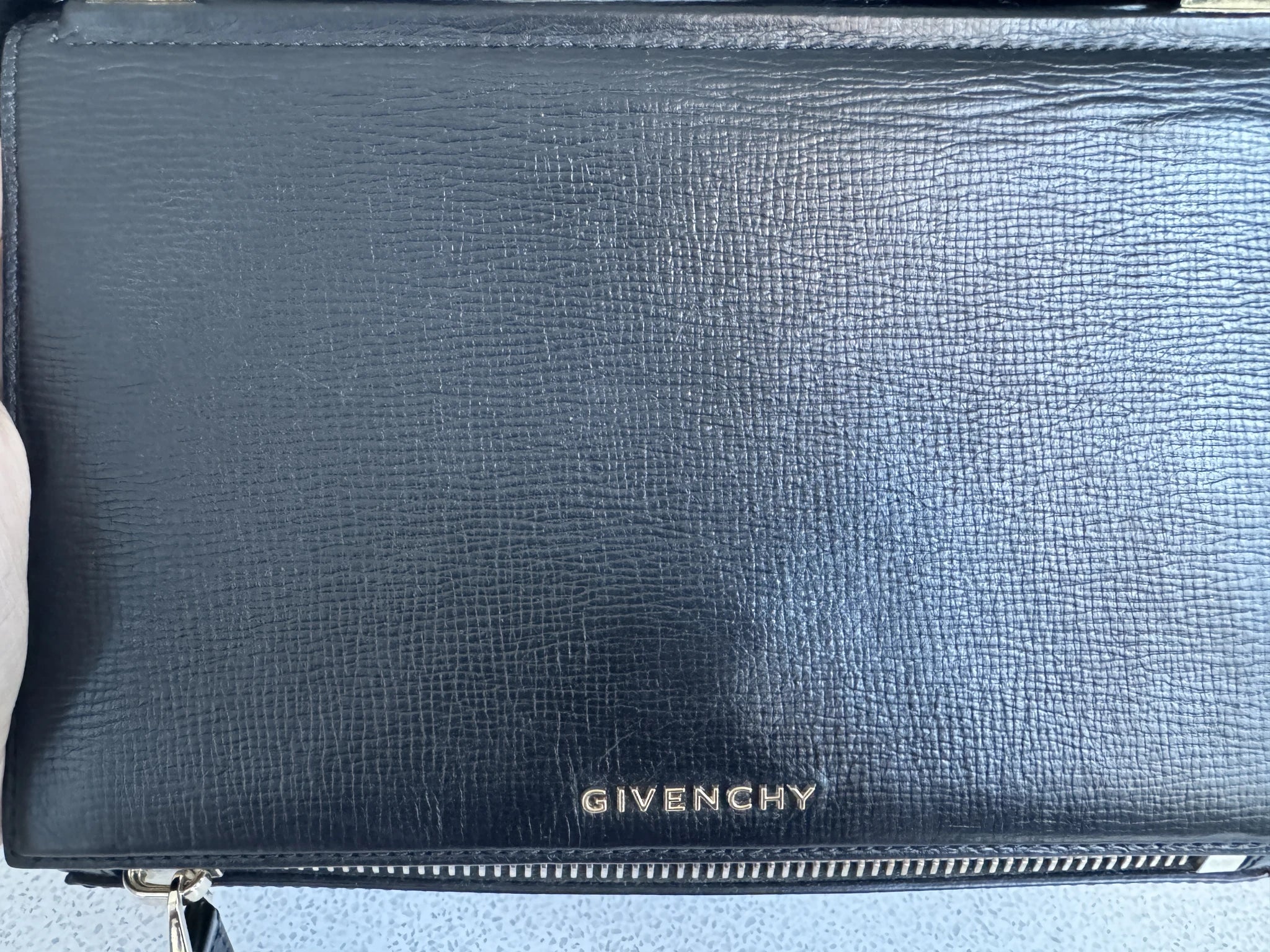 Givenchy — Pandora Medium Bag Black · Cross-Grain Calfskin · Silver-Tone Hardware · Made in Italy