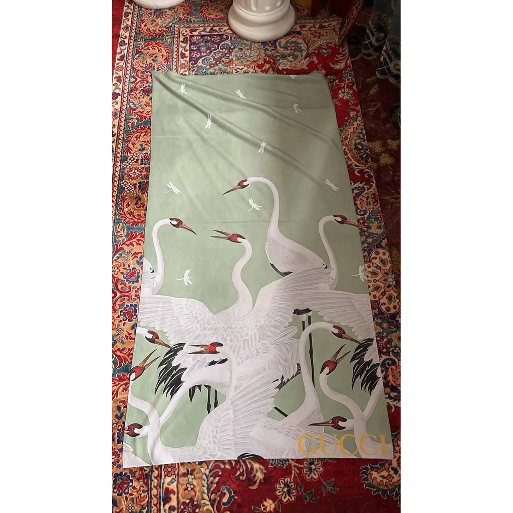 Gucci Home Crane Bath Towel, Double-Sided
