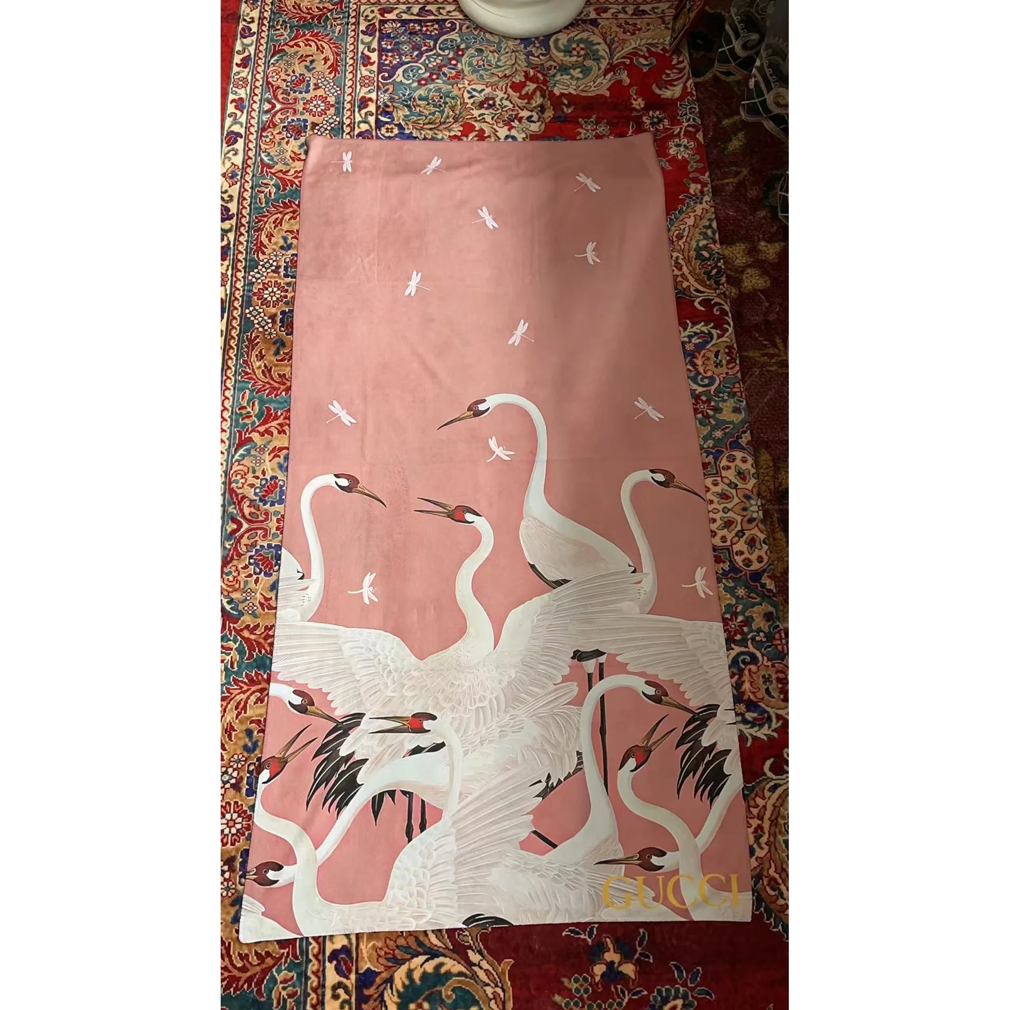 Gucci Home Crane Bath Towel, Double-Sided