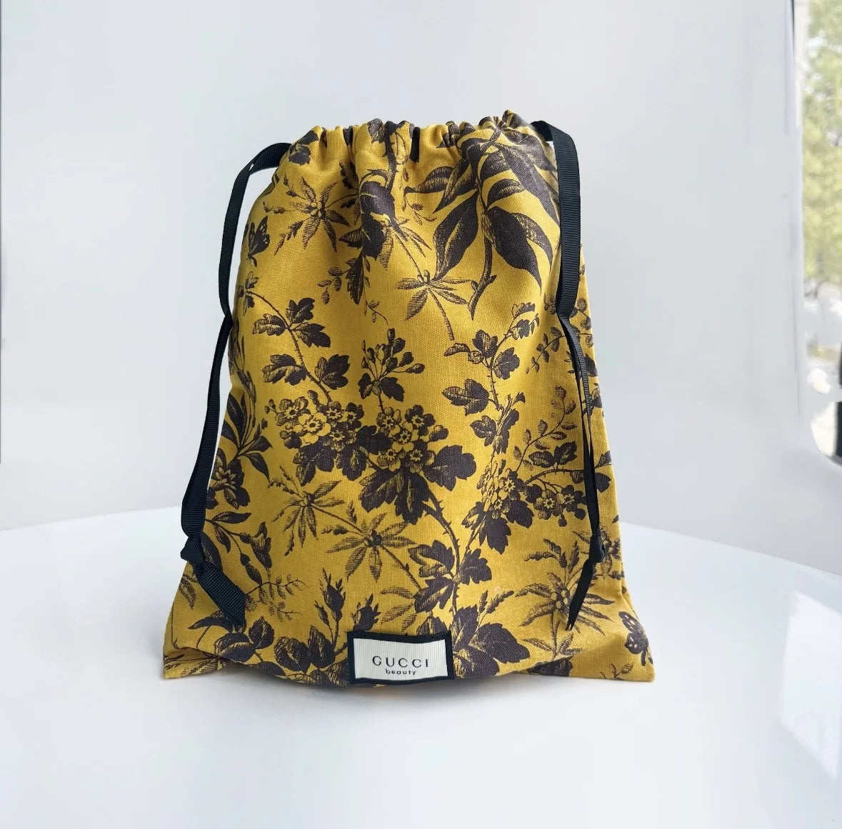 Gucci Beauty Floral Drawstring Gift Pouch