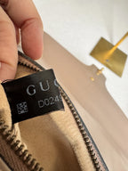 Gucci — GG Marmont Small Top Handle Bag Porcelain / Dusty Nude · Matelassé Chevron Leather · Antique Gold Hardware