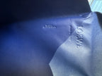 Loewe — Origami Clutch Black · Lambskin · Royal Blue Leather Interior · Made in Spain