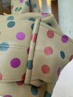Loewe — Large Reversible Hobo Sand + Multicolour Metallic Polka Dot · Printed Calfskin / Suede · Made in Spain
