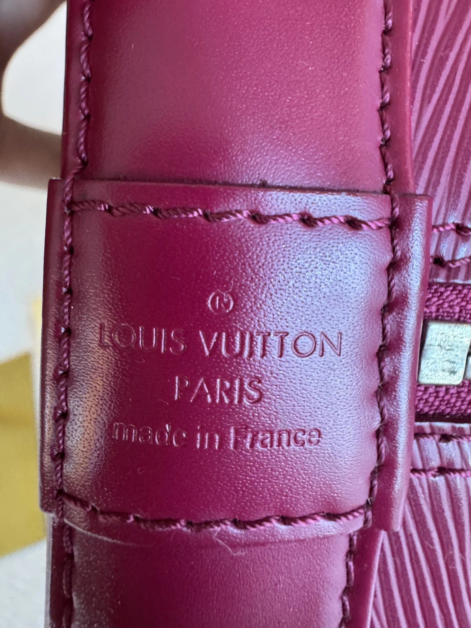 Louis Vuitton — Alma GM Fuchsia · Epi Leather · Made in France