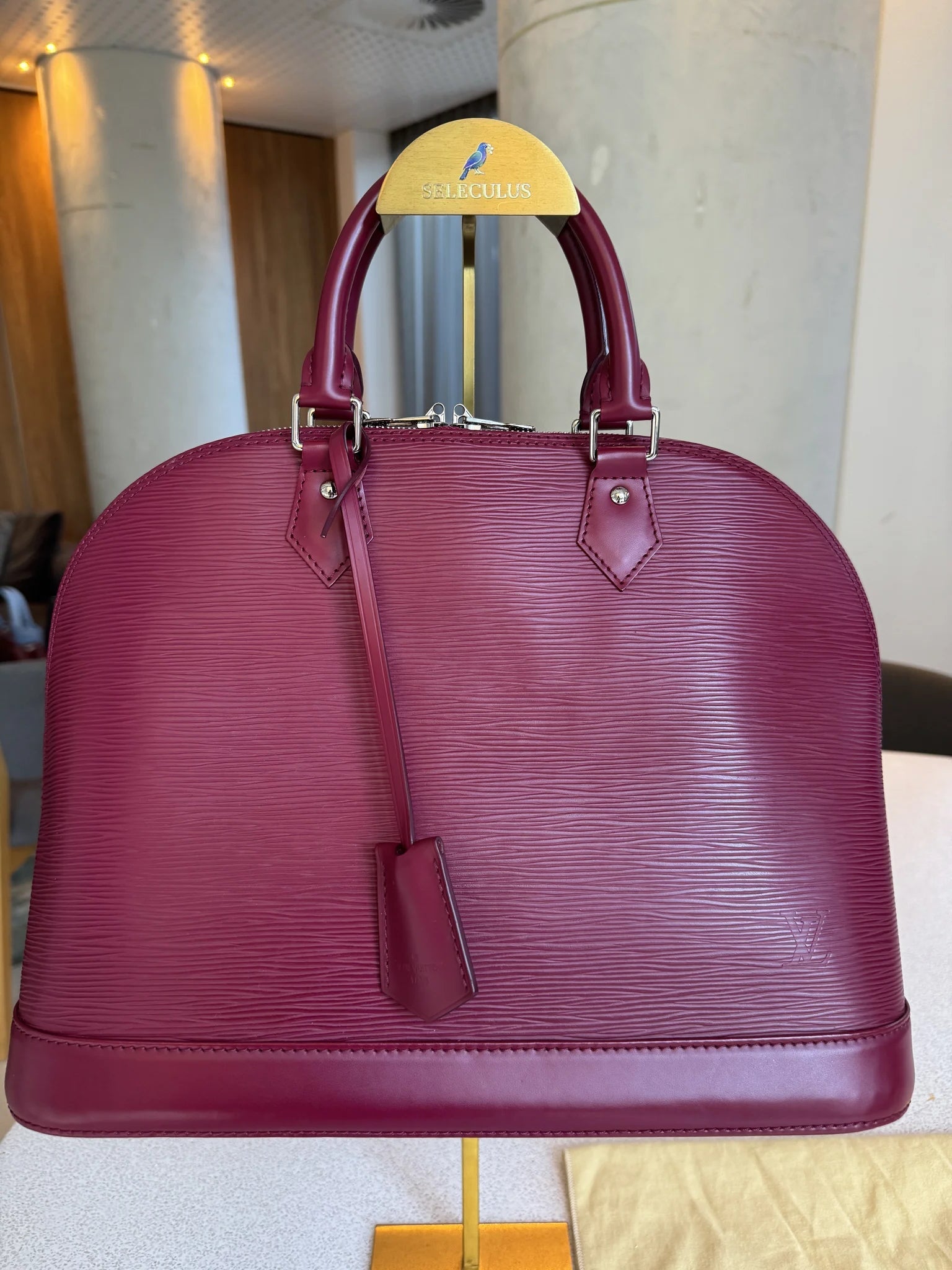 Louis Vuitton — Alma GM Fuchsia · Epi Leather · Made in France