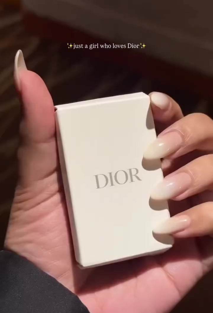 Dior — Double Mirror Black Lacquer · Silver CD Hardware · Brand New with Box